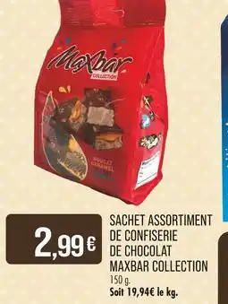 Match MAXBAR COLLECTION Sachet assortiment de confiserie de chocolat offre