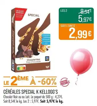 Match KELLOGG’S Céréales special k offre