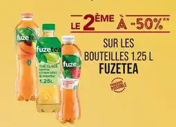 Match Fuze FUZETEA Le 2ème produit à -50% sur les bouteilles 1,25 L FUZETEA offre