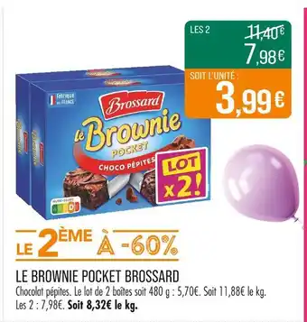 Match POCKET BROSSARD Le Brownie offre