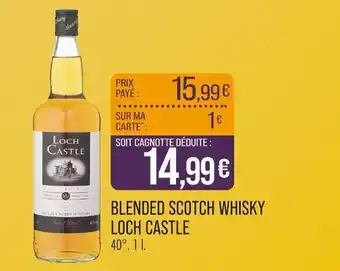 Match LOCH CASTLE Blended Scotch Whisky offre