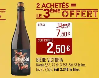 Match VICTORIA Bière offre