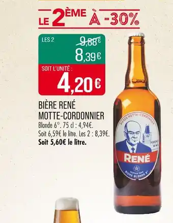 Match Bière rené motte-cordonnier offre