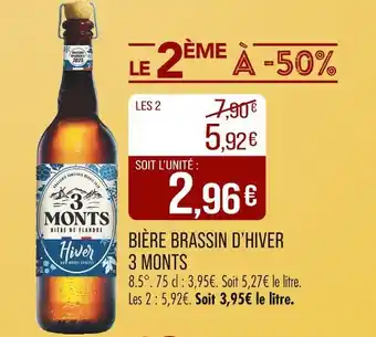 Match 3 MONTS Bière brassin d’hiver offre