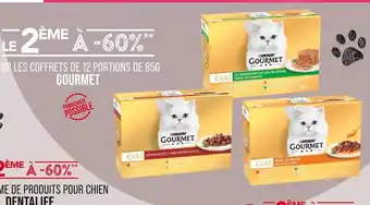 Match GOURMET Le 2ème à -60% sur les coffrets de 12 portions de 85g GOURMET offre