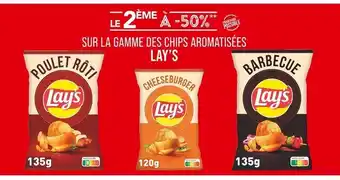 Match LAY’S Le 2ème à -50% sur la gamme des chips arômatisées lay’s offre