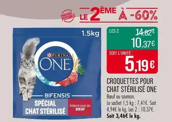 Croquettes pour chat stérilisé one