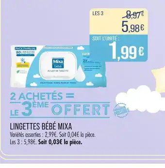Match Mixa Lingettes Bébé offre