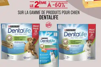 Match DENTALIFE Le 2ème à -60% sur la gamme de produits pour chien DENTALIFE offre