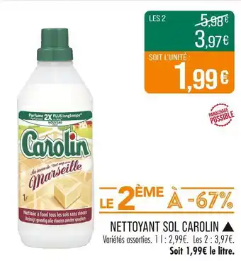 Match Carolin Nettoyant Sol offre