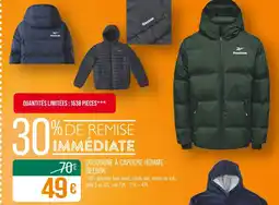 Match REEBOK Doudoune à capuche homme offre