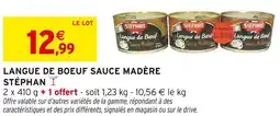 Intermarché STÉPHAN Langue de Boeuf Sauce Madère offre