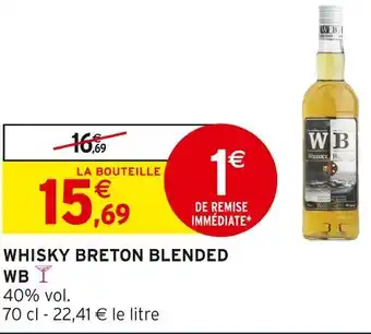 Intermarché WB Whisky Breton Blended offre