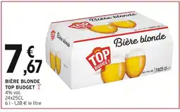 Intermarché TOP BUDGET Bière blonde offre