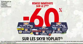 Intermarché YOPLAIT -60 de remise immédiate sur le 2ème sur les skyr yoplait offre