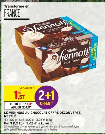 Intermarché NESTLÉ Viennois L'Original Chocolat offre