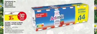 Intermarché DANONE Actimel Yaourt à boire Édition Limitée Fraise offre