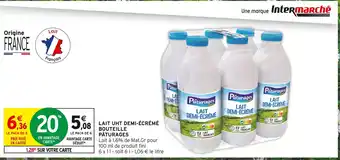 Intermarché Pâturages Lait UHT demi-écrémé bouteille offre