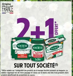 Intermarché SOCIÉTÉ 2+1 offert sur tout société offre