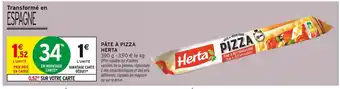 Intermarché Herta Pâte à Pizza Fine & Rectangulaire offre