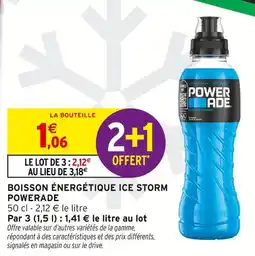 Intermarché Powerade Boisson Énergétique Ice Storm offre