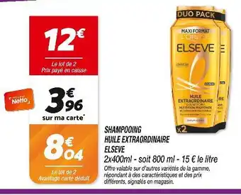 Netto ELSEVE Elseve Huile Extraordinaire offre