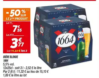 Netto 1664 Bière Blonde offre