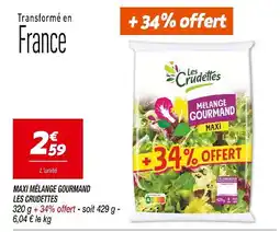 Netto LES CRUDETTES Maxi Mélange Gourmand offre