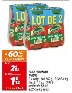 Netto PANZANI Sauce provençale offre
