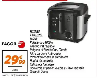 Netto FAGOR Friteuse à huile 2.5L offre