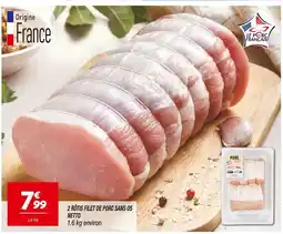 Netto 2 Rôtis Filet de Porc Sans Os offre