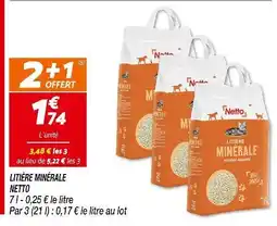 Netto NETTO Litière Minérale offre