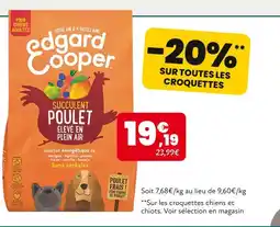 Animalis Edgard Cooper -20% sur toutes les croquettes de la marque Edgard Cooper offre