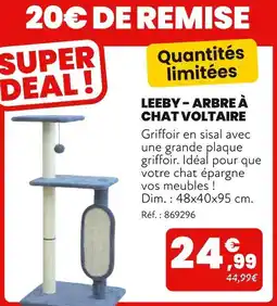 Animalis Leeby Arbre à chat Voltaire offre