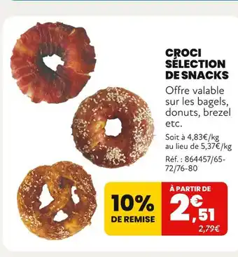 Animalis CROCI Sélection de Snacks offre