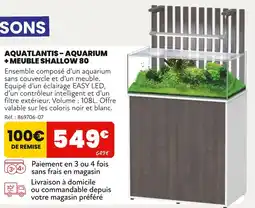 Animalis AQUATLANTIS Aquarium + Meuble Shallow 80 offre