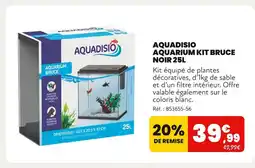 Animalis Aquadisio AQUARIUM KIT BRUCE NOIR 25L offre