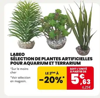 Animalis LABEO Sélection de plantes artificielles pour aquarium et terrarium offre
