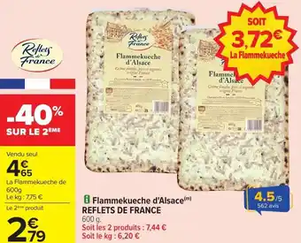 Carrefour Market Flammekueche d'alsace reflets de france offre