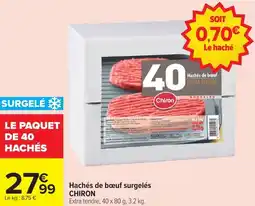 Carrefour Market Hachés de bœuf surgelés chiron offre