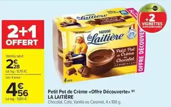 Carrefour Drive Nestlé - petit pot de crème offre découverte offre