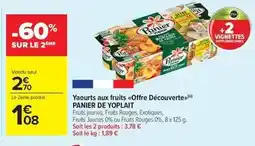 Carrefour Drive Yoplait - yaourts aux fruits offre découverte offre