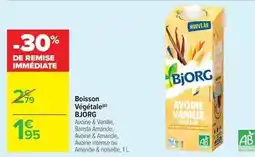 Carrefour Drive Bjorg - boisson végétale offre