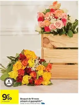Carrefour Drive Bouquet de 19 roses offre