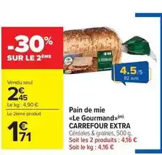 Carrefour Drive Carrefour - pain de mie le gourmand offre