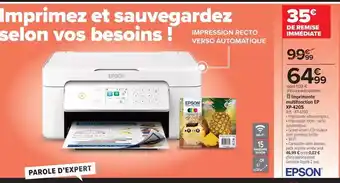 Carrefour Epson - imprimante multifonction offre