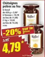 Norma Raffael - châtaignes pelées au feu offre