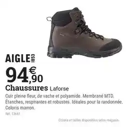 Espace emeraude Aigle - chaussures laforse offre
