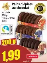 Norma Pains d'épices au chocolat offre