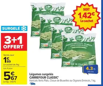 Carrefour Market Légumes surgelés carrefour classic offre